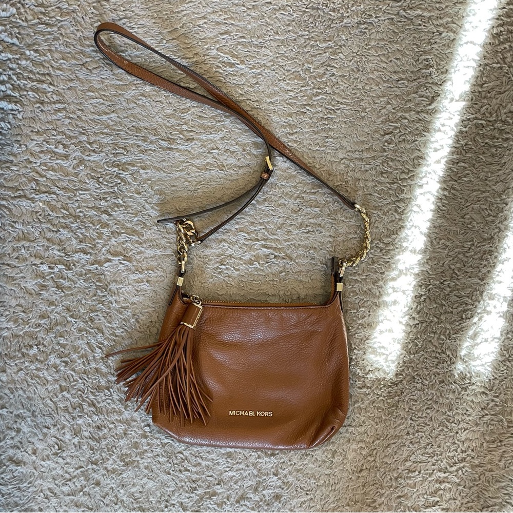 Michael Kors brown crossbody bag